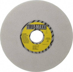 Tru-Maxx - 7" Diam x 1-1/4" Hole x 1/2" Thick, I Hardness, 46 Grit Surface Grinding Wheel - Aluminum Oxide, Type 1, Coarse Grade, 3,600 Max RPM, Vitrified Bond, No Recess - Exact Industrial Supply