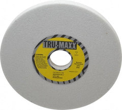 Tru-Maxx - 7" Diam x 1-1/4" Hole x 1/2" Thick, J Hardness, 60 Grit Surface Grinding Wheel - Aluminum Oxide, Type 1, Medium Grade, 3,600 Max RPM, Vitrified Bond, No Recess - Exact Industrial Supply