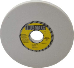 Tru-Maxx - 7" Diam x 1-1/4" Hole x 1/2" Thick, I Hardness, 80 Grit Surface Grinding Wheel - Aluminum Oxide, Type 1, Medium Grade, 3,600 Max RPM, Vitrified Bond, No Recess - Exact Industrial Supply