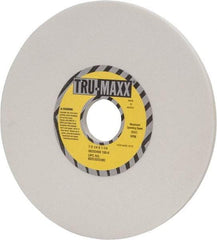 Tru-Maxx - 7" Diam x 1-1/4" Hole x 1/4" Thick, K Hardness, 100 Grit Surface Grinding Wheel - Aluminum Oxide, Type 1, Fine Grade, 3,600 Max RPM, Vitrified Bond, No Recess - Exact Industrial Supply