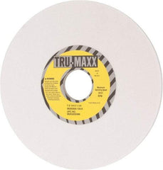 Tru-Maxx - 7" Diam x 1-1/4" Hole x 1/4" Thick, K Hardness, 120 Grit Surface Grinding Wheel - Aluminum Oxide, Type 1, Fine Grade, 3,600 Max RPM, Vitrified Bond, No Recess - Exact Industrial Supply