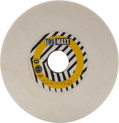 Tru-Maxx - 7" Diam x 1-1/4" Hole x 1/4" Thick, L Hardness, 100 Grit Surface Grinding Wheel - Aluminum Oxide, Type 1, Fine Grade, 3,600 Max RPM, Vitrified Bond, No Recess - Exact Industrial Supply