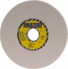 Tru-Maxx - 7" Diam x 1-1/4" Hole x 1/2" Thick, L Hardness, 80 Grit Surface Grinding Wheel - Aluminum Oxide, Type 1, Medium Grade, 3,600 Max RPM, Vitrified Bond, No Recess - Exact Industrial Supply