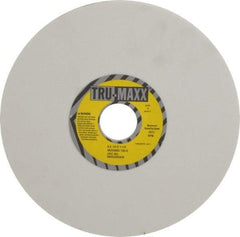 Tru-Maxx - 8" Diam x 1-1/4" Hole x 1/4" Thick, K Hardness, 100 Grit Surface Grinding Wheel - Aluminum Oxide, Type 1, Fine Grade, 3,600 Max RPM, Vitrified Bond, No Recess - Exact Industrial Supply
