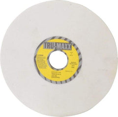 Tru-Maxx - 8" Diam x 1-1/4" Hole x 1/4" Thick, K Hardness, 80 Grit Surface Grinding Wheel - Aluminum Oxide, Type 1, Medium Grade, 3,600 Max RPM, Vitrified Bond, No Recess - Exact Industrial Supply