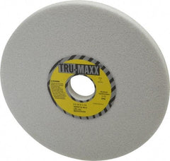 Tru-Maxx - 8" Diam x 1-1/4" Hole x 1/2" Thick, H Hardness, 46 Grit Surface Grinding Wheel - Aluminum Oxide, Type 1, Coarse Grade, 3,105 Max RPM, Vitrified Bond, No Recess - Exact Industrial Supply