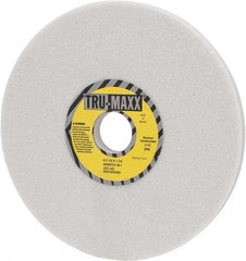 Tru-Maxx - 8" Diam x 1-1/4" Hole x 1/2" Thick, I Hardness, 46 Grit Surface Grinding Wheel - Aluminum Oxide, Type 1, Coarse Grade, 3,105 Max RPM, Vitrified Bond, No Recess - Exact Industrial Supply