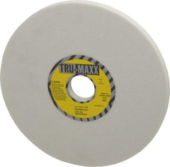 Tru-Maxx - 8" Diam x 1-1/4" Hole x 1/2" Thick, K Hardness, 80 Grit Surface Grinding Wheel - Aluminum Oxide, Type 1, Medium Grade, 3,600 Max RPM, Vitrified Bond, No Recess - Exact Industrial Supply