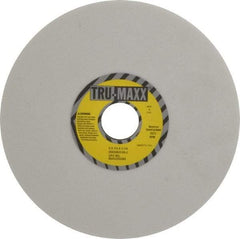 Tru-Maxx - 8" Diam x 1-1/4" Hole x 1/4" Thick, J Hardness, 60 Grit Surface Grinding Wheel - Aluminum Oxide, Type 1, Medium Grade, 3,600 Max RPM, Vitrified Bond, No Recess - Exact Industrial Supply