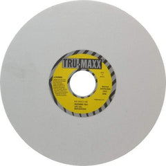 Tru-Maxx - 8" Diam x 1-1/4" Hole x 1/4" Thick, I Hardness, 100 Grit Surface Grinding Wheel - Aluminum Oxide, Type 1, Fine Grade, 3,600 Max RPM, Vitrified Bond, No Recess - Exact Industrial Supply