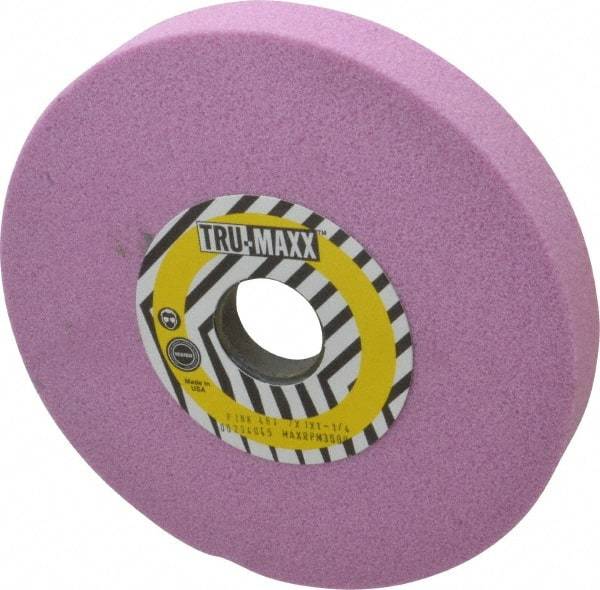 Tru-Maxx - 7" Diam x 1-1/4" Hole x 1" Thick, I Hardness, 46 Grit Surface Grinding Wheel - Aluminum Oxide, Type 5, Coarse Grade, 3,600 Max RPM, Vitrified Bond, One-Side Recess - Exact Industrial Supply