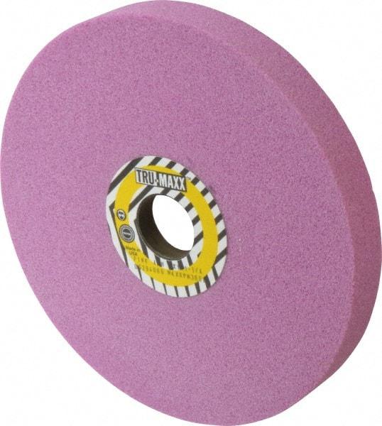 Tru-Maxx - 8" Diam x 1-1/4" Hole x 1" Thick, H Hardness, 46 Grit Surface Grinding Wheel - Aluminum Oxide, Type 5, Coarse Grade, 3,105 Max RPM, Vitrified Bond, One-Side Recess - Exact Industrial Supply