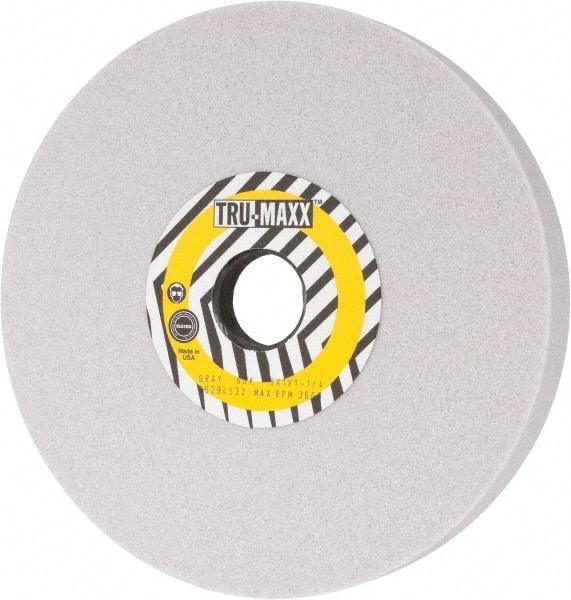 Tru-Maxx - 8" Diam x 1-1/4" Hole x 1" Thick, K Hardness, 60 Grit Surface Grinding Wheel - Aluminum Oxide, Type 5, Medium Grade, 3,600 Max RPM, Vitrified Bond, One-Side Recess - Exact Industrial Supply