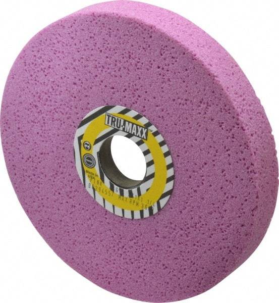 Tru-Maxx - 7" Diam x 1-1/4" Hole x 1" Thick, G Hardness, 46 Grit Surface Grinding Wheel - Aluminum Oxide, Type 5, Coarse Grade, 3,600 Max RPM, Vitrified Bond, One-Side Recess - Exact Industrial Supply