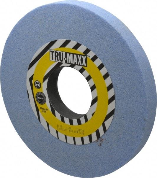 Tru-Maxx - 10" Diam x 3" Hole x 1" Thick, K Hardness, 46 Grit Surface Grinding Wheel - Ceramic, Type 1, Coarse Grade, 3,250 Max RPM, Vitrified Bond, No Recess - Exact Industrial Supply