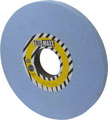 Tru-Maxx - 12" Diam x 3" Hole x 1" Thick, J Hardness, 46 Grit Surface Grinding Wheel - Ceramic, Type 1, Coarse Grade, 2,705 Max RPM, Vitrified Bond, No Recess - Exact Industrial Supply