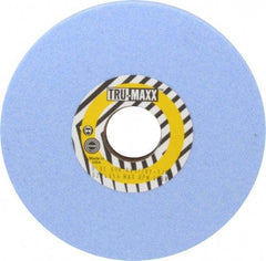 Tru-Maxx - 6" Diam x 1-1/4" Hole x 1/2" Thick, K Hardness, 60 Grit Surface Grinding Wheel - Ceramic, Type 1, Medium Grade, 5,410 Max RPM, Vitrified Bond, No Recess - Exact Industrial Supply