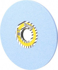 Tru-Maxx - 7" Diam x 1-1/4" Hole x 1/4" Thick, J Hardness, 60 Grit Surface Grinding Wheel - Ceramic, Type 1, Medium Grade, 3,600 Max RPM, Vitrified Bond, No Recess - Exact Industrial Supply