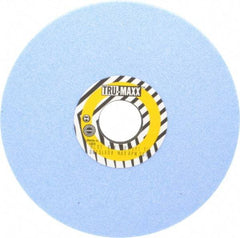 Tru-Maxx - 7" Diam x 1-1/4" Hole x 1/4" Thick, K Hardness, 60 Grit Surface Grinding Wheel - Ceramic, Type 1, Medium Grade, 3,600 Max RPM, Vitrified Bond, No Recess - Exact Industrial Supply