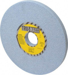 Tru-Maxx - 7" Diam x 1-1/4" Hole x 1/2" Thick, I Hardness, 46 Grit Surface Grinding Wheel - Ceramic, Type 1, Coarse Grade, 3,600 Max RPM, Vitrified Bond, No Recess - Exact Industrial Supply