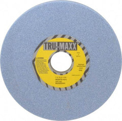 Tru-Maxx - 7" Diam x 1-1/4" Hole x 1/2" Thick, K Hardness, 46 Grit Surface Grinding Wheel - Ceramic, Type 1, Coarse Grade, 3,600 Max RPM, Vitrified Bond, No Recess - Exact Industrial Supply