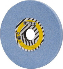 Tru-Maxx - 7" Diam x 1-1/4" Hole x 1/2" Thick, I Hardness, 60 Grit Surface Grinding Wheel - Ceramic, Type 1, Medium Grade, 3,600 Max RPM, Vitrified Bond, No Recess - Exact Industrial Supply