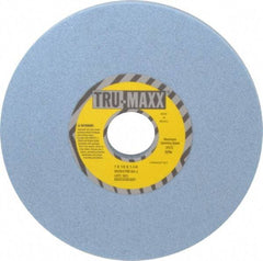 Tru-Maxx - 7" Diam x 1-1/4" Hole x 1/2" Thick, J Hardness, 60 Grit Surface Grinding Wheel - Ceramic, Type 1, Medium Grade, 3,600 Max RPM, Vitrified Bond, No Recess - Exact Industrial Supply