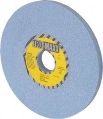 Tru-Maxx - 7" Diam x 1-1/4" Hole x 1/2" Thick, K Hardness, 60 Grit Surface Grinding Wheel - Ceramic, Type 1, Medium Grade, 3,600 Max RPM, Vitrified Bond, No Recess - Exact Industrial Supply