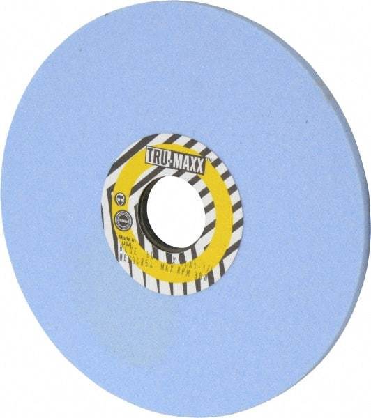 Tru-Maxx - 7" Diam x 1-1/4" Hole x 1/4" Thick, I Hardness, 80 Grit Surface Grinding Wheel - Ceramic, Type 1, Medium Grade, 3,600 Max RPM, Vitrified Bond, No Recess - Exact Industrial Supply