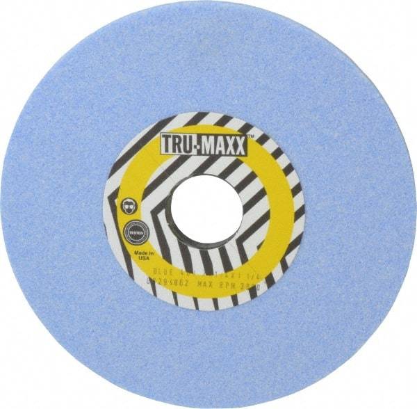 Tru-Maxx - 7" Diam x 1-1/4" Hole x 1/4" Thick, I Hardness, 46 Grit Surface Grinding Wheel - Ceramic, Type 1, Coarse Grade, 3,600 Max RPM, Vitrified Bond, No Recess - Exact Industrial Supply