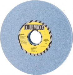 Tru-Maxx - 7" Diam x 1-1/4" Hole x 3/4" Thick, J Hardness, 60 Grit Surface Grinding Wheel - Ceramic, Type 1, Medium Grade, 3,600 Max RPM, Vitrified Bond, No Recess - Exact Industrial Supply