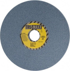 Tru-Maxx - 8" Diam x 1-1/4" Hole x 1/2" Thick, K Hardness, 46 Grit Surface Grinding Wheel - Ceramic, Type 1, Coarse Grade, 3,600 Max RPM, Vitrified Bond, No Recess - Exact Industrial Supply
