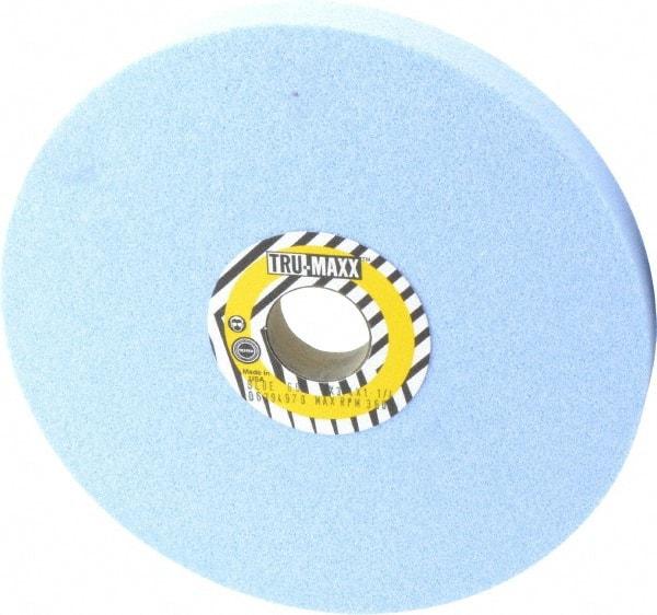 Tru-Maxx - 8" Diam x 1-1/4" Hole x 3/4" Thick, J Hardness, 60 Grit Surface Grinding Wheel - Ceramic, Type 1, Medium Grade, 3,600 Max RPM, Vitrified Bond, No Recess - Exact Industrial Supply