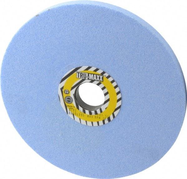 Tru-Maxx - 8" Diam x 1-1/4" Hole x 1/2" Thick, J Hardness, 60 Grit Surface Grinding Wheel - Ceramic, Type 1, Medium Grade, 3,600 Max RPM, Vitrified Bond, No Recess - Exact Industrial Supply