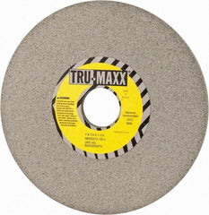 Tru-Maxx - 7" Diam x 1-1/4" Hole x 1/4" Thick, J Hardness, 100 Grit Surface Grinding Wheel - Aluminum Oxide, Type 1, Fine Grade, 3,600 Max RPM, Vitrified Bond, No Recess - Exact Industrial Supply