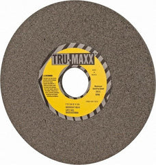 Tru-Maxx - 7" Diam x 1-1/4" Hole x 1/4" Thick, H Hardness, 80 Grit Surface Grinding Wheel - Aluminum Oxide, Type 1, Medium Grade, 3,600 Max RPM, Vitrified Bond, No Recess - Exact Industrial Supply