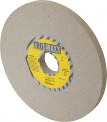 Tru-Maxx - 7" Diam x 1-1/4" Hole x 1/2" Thick, J Hardness, 120 Grit Surface Grinding Wheel - Aluminum Oxide, Type 1, Fine Grade, 3,600 Max RPM, Vitrified Bond, No Recess - Exact Industrial Supply