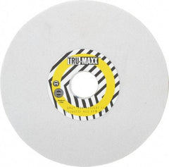 Tru-Maxx - 8" Diam x 1-1/4" Hole x 1/4" Thick, K Hardness, 80 Grit Surface Grinding Wheel - Aluminum Oxide, Type 1, Medium Grade, 3,600 Max RPM, Vitrified Bond, No Recess - Exact Industrial Supply