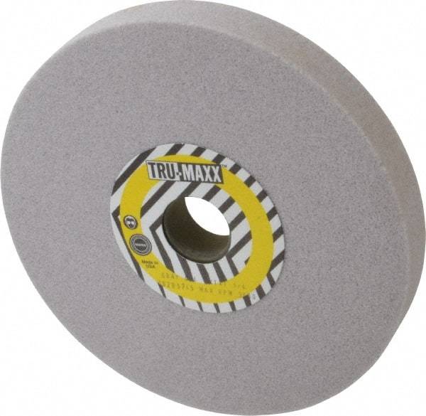 Tru-Maxx - 8" Diam x 1-1/4" Hole x 1" Thick, I Hardness, 46 Grit Surface Grinding Wheel - Aluminum Oxide, Type 1, Coarse Grade, 3,105 Max RPM, Vitrified Bond, No Recess - Exact Industrial Supply