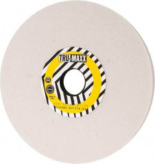 Tru-Maxx - 8" Diam x 1-1/4" Hole x 1/2" Thick, J Hardness, 80 Grit Surface Grinding Wheel - Aluminum Oxide, Type 1, Medium Grade, 3,600 Max RPM, Vitrified Bond, No Recess - Exact Industrial Supply