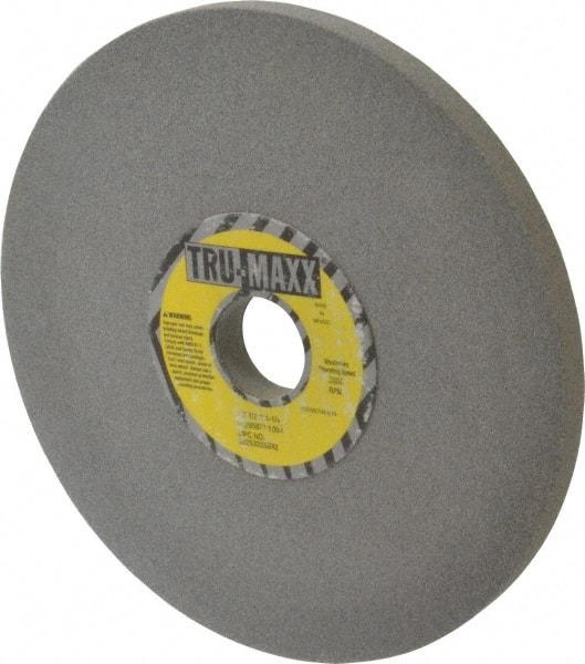 Tru-Maxx - 8" Diam x 1-1/4" Hole x 1/2" Thick, I Hardness, 100 Grit Surface Grinding Wheel - Aluminum Oxide, Type 1, Fine Grade, 3,600 Max RPM, Vitrified Bond, No Recess - Exact Industrial Supply