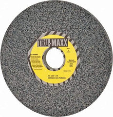 Tru-Maxx - 7" Diam x 1-1/4" Hole x 1/2" Thick, G Hardness, 46 Grit Surface Grinding Wheel - Aluminum Oxide, Type 1, Coarse Grade, 3,600 Max RPM, Vitrified Bond, No Recess - Exact Industrial Supply