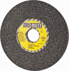 Tru-Maxx - 7" Diam x 1-1/4" Hole x 1/2" Thick, F Hardness, 46 Grit Surface Grinding Wheel - Aluminum Oxide, Type 1, Coarse Grade, 3,600 Max RPM, Vitrified Bond, No Recess - Exact Industrial Supply