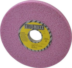 Tru-Maxx - 7" Diam x 1-1/4" Hole x 1/2" Thick, J Hardness, 46 Grit Surface Grinding Wheel - Aluminum Oxide, Type 1, Coarse Grade, 3,600 Max RPM, Vitrified Bond, No Recess - Exact Industrial Supply