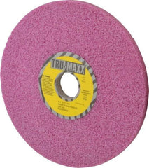 Tru-Maxx - 8" Diam x 1-1/4" Hole x 1/2" Thick, H Hardness, 46 Grit Surface Grinding Wheel - Aluminum Oxide, Type 1, Coarse Grade, 3,600 Max RPM, Vitrified Bond, No Recess - Exact Industrial Supply