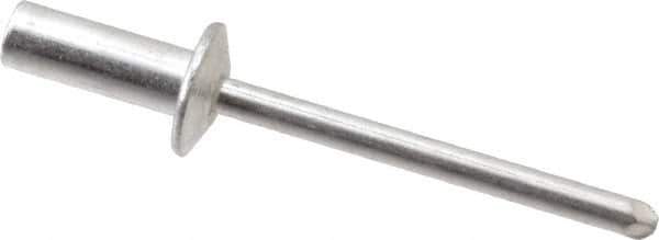 RivetKing - Size 64 Dome Head Aluminum Closed End Sealing Blind Rivet - Aluminum Mandrel, 0.188" to 1/4" Grip, 3/8" Head Diam, 0.192" to 0.196" Hole Diam, 0.531" Length Under Head, 3/16" Body Diam - Exact Industrial Supply