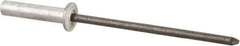 RivetKing - Size 46 Dome Head Aluminum Closed End Sealing Blind Rivet - Steel Mandrel, 0.313" to 3/8" Grip, 1/4" Head Diam, 0.129" to 0.133" Hole Diam, 0.61" Length Under Head, 1/8" Body Diam - Exact Industrial Supply