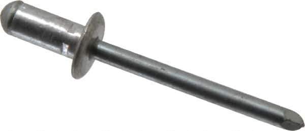 RivetKing - Size 82-84 Dome Head Aluminum Multi Grip Blind Rivet - Steel Mandrel, 0.062" to 1/4" Grip, 0.511" Head Diam, 0.257" to 0.261" Hole Diam, 0.472" Length Under Head, 1/4" Body Diam - Exact Industrial Supply