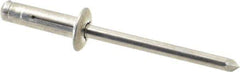 RivetKing - Size 0619 Dome Head Aluminum Tri Folding Blind Rivet - Aluminum Mandrel, 0.04" to 0.157" Grip, 0.386" Head Diam, 0.196" to 0.209" Hole Diam, 0.684" Length Under Head, 3/16" Body Diam - Exact Industrial Supply