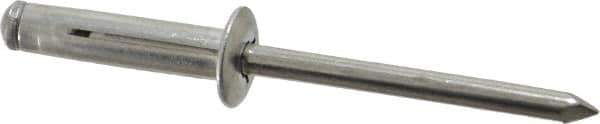 RivetKing - Size 0625 Dome Head Aluminum Tri Folding Blind Rivet - Aluminum Mandrel, 0.04" to 0.354" Grip, 0.386" Head Diam, 0.196" to 0.209" Hole Diam, 0.906" Length Under Head, 3/16" Body Diam - Exact Industrial Supply